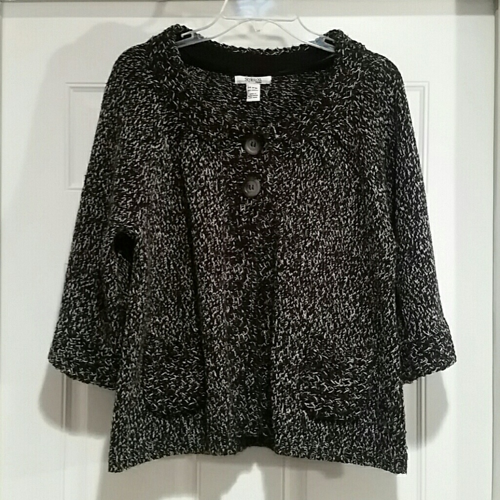 Style & Co Cardigan Swr Sz L Petit